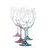 Spectrum 820 ml Rainbow - color set, Large glass, 4 pcs., Crystalex