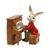 Figurka zajíčka s pianem 6 / 7 / 9 cm, kamenina, Goebel