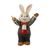 Figurka zajíčka Úžasný dirigent 5,5 / 4,5 / 8 cm, kamenina, Goebel