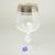 Claudia 340 ml, ZLATO-PLATINA, sklenička na víno, 1 ks., Crystalex CZ