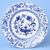 Blue Onion: Dish round flat 32 cm, Leander Loučky