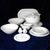 Dining set for 6 persons, Thun 1794 Carlsbad porcelain, Catrin white