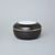Dóza kulatá 13,7 x 7,5 cm, Černý fond + Zlato, Porcelán Duchcov