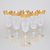 Crystal Glasses Champagne Set Romantic - Laura, 6 pcs. 150 ml, Gold, Ales Zverina - AZ Design