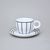 Cup and Saucer Šárka 160 ml, Black Line, Goldfinger porcelain
