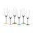 Crystal Glasses Champagne 250 ml, Set of 6 pcs., Harlequin - Kalyke, Kvetna 1794 Glassworks