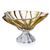 Crystal Bowl Plantica Amber, 33 cm, Aurum Crystal