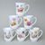 Mug Derby 250 ml, set 6 pcs., colorful flowers, Český porcelán a.s.