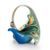 Peacock Splendor design sculptured porcelain teapot 24 cm, FRANZ Porcelain