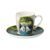 Espresso šálek a podšálek Chiaro di luna 100 ml, jemný kostní porcelán, Kočky Goebel R. Wachtmeister