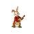 Figurka zajíčka s kytarou 5 / 4 / 8 cm, kamenina, Goebel