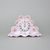 Clock fireplace 20 x 13 cm, Lenka 527, Rose China Chodov