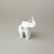 Elephant 12 cm, Original green onion pattern