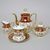 Coffee set for 6 pers., The Three graces, gold + pearl ruby red, Queen's Crown