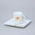 Cup 150 ml and saucer 15,5 cm square, Thun 1794, Carlsbad Porcelain, EYE 30308