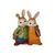 Rabbit figurine School Friends 10 / 6.5 / 12cm, stoneware, Goebel