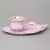 Cup 120 ml and saucer 23 x 14,6 cm TV, Lenka 527, Rose China