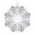 Christmas Ornament / Snowflake, 70 x 75 mm, Crystal Gifts and Decoration PRECIOSA