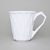 Mug Diamond Maxi, White, 550 ml, Porcelain Goldfinger