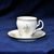 Coffee cup and saucer 150 ml / 14 cm, Thun 1794 Carlsbad porcelain, BERNADOTTE flowers with gold