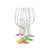 Viola 550 ml Rainbow - colour set, Red wine glass, 6 pcs., Crystalex