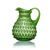 Křišťálový džbán 2 l, Light Green - Polka Dot, Sklárna Květná 1794