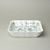 Bowl square 21 cm, Original green onion pattern