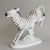 Zebra, 29,5 x 25,5 x 11,5 cm, Pastel, Porcelánové figurky Duchcov