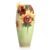 Van Gogh Sunflowers design sculptured porcelain large vase 51 cm, FRANZ Porcelain