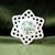 Christmas decoration - Snow flake 10,4 cm, Green Onion Pattern, Cesky porcelan a.s.