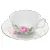Tea cup 200 ml and saucer 15 cm, meissen rose decor, Meissen porcelain