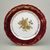 Plate dining 24 cm, ruby + gold rose, Carlsbad porcelain