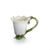 "FLOWERAMA" DAISY FLOWER DESIGN SCULPTURED porcelain footed mug, FRANZ porcelain