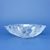 Crystal Hand Cut Bowl AREZZO - Thistle decor, 228 mm, Crystalite BOHEMIA