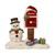 Snowman figurine Christmas Mail 11 / 5.5 / 10.5cm, stoneware, Goebel