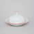 70477: Butter dish, Thun 1794, karlovarský porcelán, NATALIE, Red line