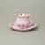 Cup 120 ml and saucer coffee 14 cm, Lenka 563, Rose China Chodov