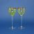 Wine / Liqueur Glasses 150 ml, Golden stripe, 20 cm, Milan Mottl