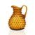 Crystal Jug 2000 ml, Amber - Polka Dot, Kvetna 1794 Glassworks