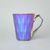 Mug Diamond Rainbow Titan MATTE, Rainbow colors + Platinum, 250 ml, Goldfinger porcelain