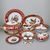 Dinner set for 6 pers., Hunting - ruby, Carlsbad porcelain