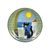 Miniature plate R. Wachtmeister - Il gatto e il mare, 10 / 10 / 1 cm, Fine Bone China, Cats Goebel