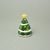 Bell christmas tree 6 x 9 cm, glazed ceramic, EGAN