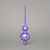 Christmas Tree Glass Tip 28 cm, Light Purple, Bohemian hand made Christmas decorations