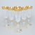 Crystal Glasses Champagne Set Romantic - Laura, 6 pcs. 150 ml, Gold, Ales Zverina - AZ Design