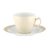 Coffee cup and saucer, Trio 23600 Vanilla, Seltmann Porcelain