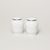 Salt and pepper shakers, Thun 1794 Carlsbad porcelain, BERNADOTTE frost, Platinum line