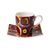 Espresso šálek a podšálek Čtverce 100 ml, jemný kostní porcelán, W. Kandinsky, Goebel