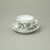 Cup and saucer A + A 0,08 l / 11 cm for mocca (espresso), Original Green Onion Pattern + platinum