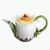 OXEYE DAISY FLOWER DESIGN SCULPTURED porcelain teapot, FRANZ porcelain